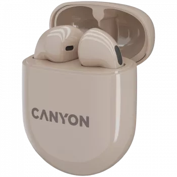 Canyon Bluetooth Headset TWS-6 Gaming Mode/BT 5.3 μπεζ retail (CNS-TWS6BE)