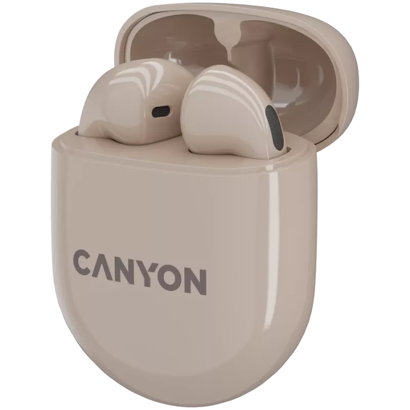 Canyon Bluetooth Headset TWS-6 Gaming Mode/BT 5.3 μπεζ retail (CNS-TWS6BE)