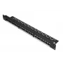 Patch panel Extralink 24-Port U/UTP (UTP) αρθρωτό, 1U, μαύρο, πλάτος 482,6 mm