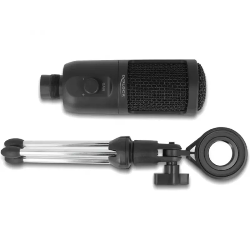 Delock - Μικρόφωνο - USB - Μαύρο (66832)
