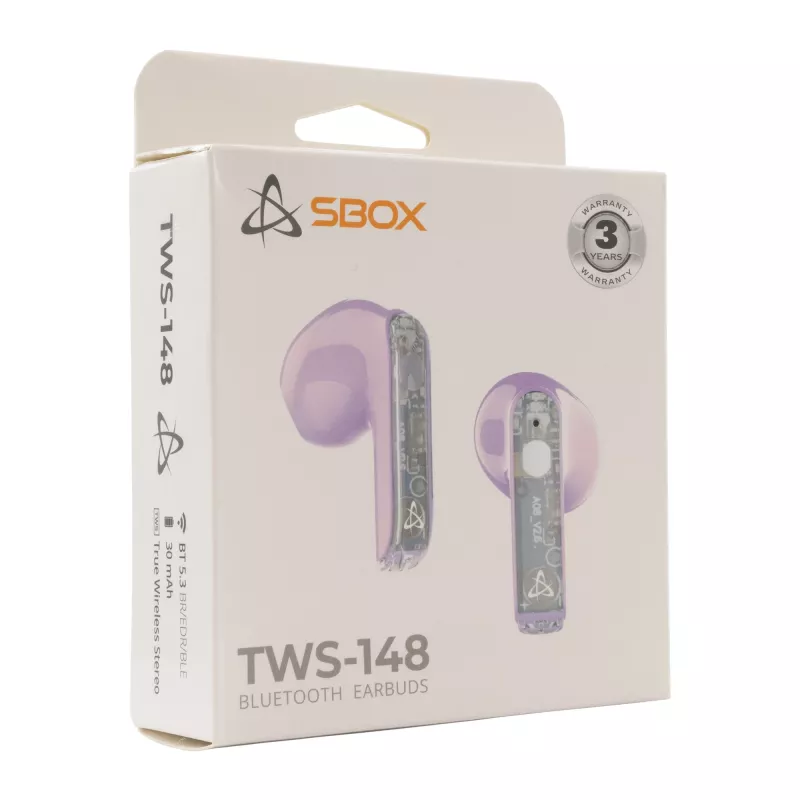 Ακουστικά SBOX EB-TWS148 μωβ