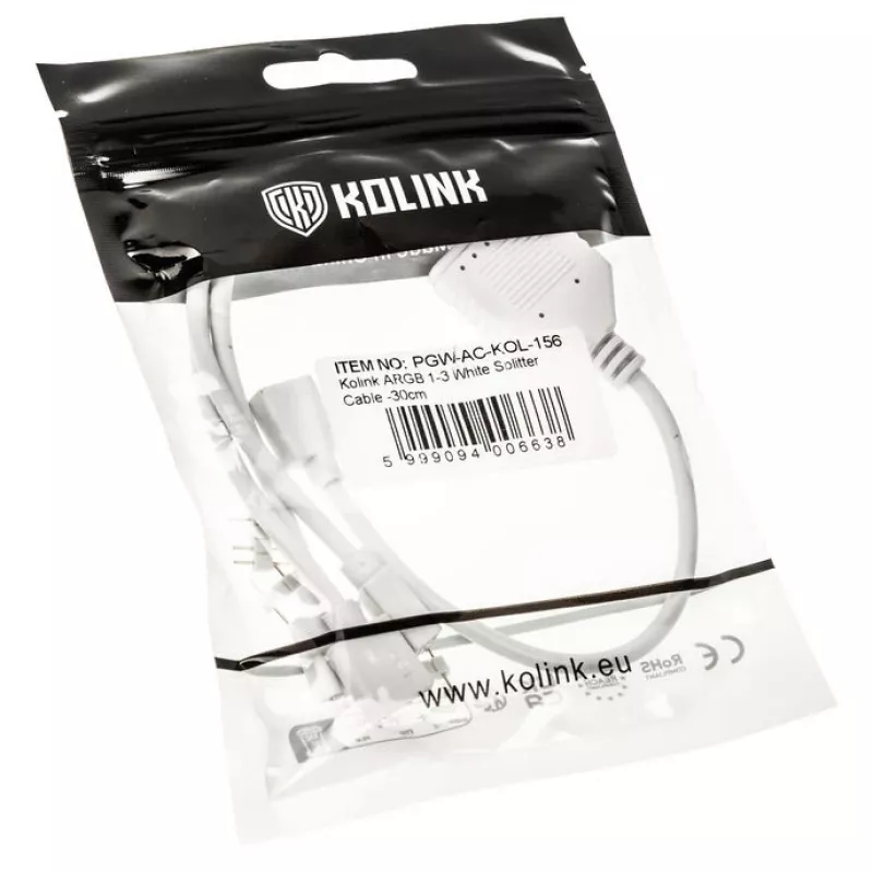Καλώδιο διαχωριστή Kolink ARGB 1-σε-3 PGW-AC-KOL-156 30 cm λευκό