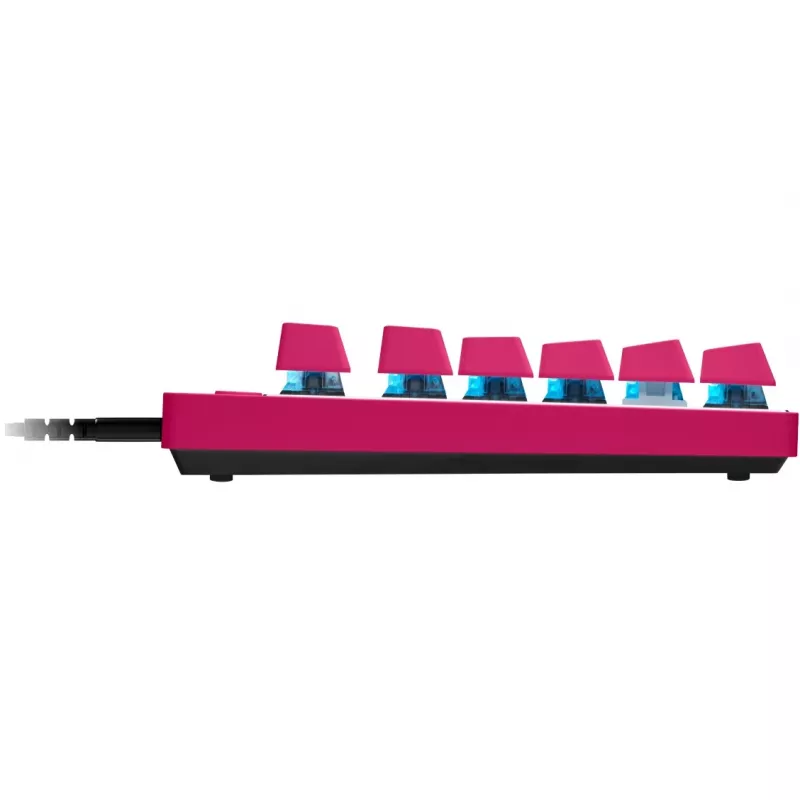Πληκτρολόγιο Logitech G PRO X TKL RAPID Gaming USB QWERTY ροζ Tenkeyless