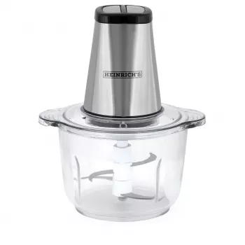 Ηλεκτρικός κόφτης HEINRICH'S HMZ 8850, 500 W, μπολ 2 L, 4 λεπίδες, τεχνοπολυμερές, ασημί
