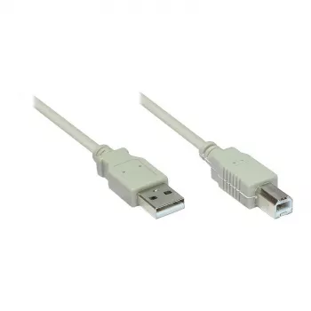 GoodConnections USB 2.0 A > B (ST-ST) 1,8m Καλώδιο προσαρμογέα Γκρι