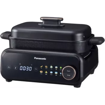 Πολυμάγειρας 4 σε 1 Panasonic NF-GM400KXE Ατμομάγειρας Γκριλ μαύρο, λειτουργίες 4 σε 1
