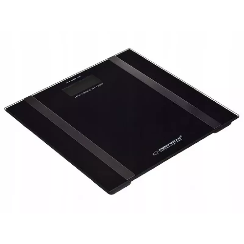Ζυγαριά μπάνιου Esperanza EBS018K – ηλεκτρονική, 180 kg, μαύρη