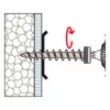 Fischer FID-Z 563537 βίδα για μονωτικό υλικό, κυρτή κεφαλή, Torx, 50 τεμ.