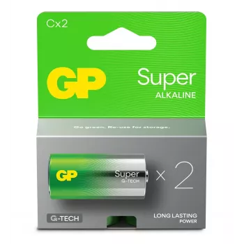 Αλκαλικές μπαταρίες LR14 /C GP Super 2 τεμ.