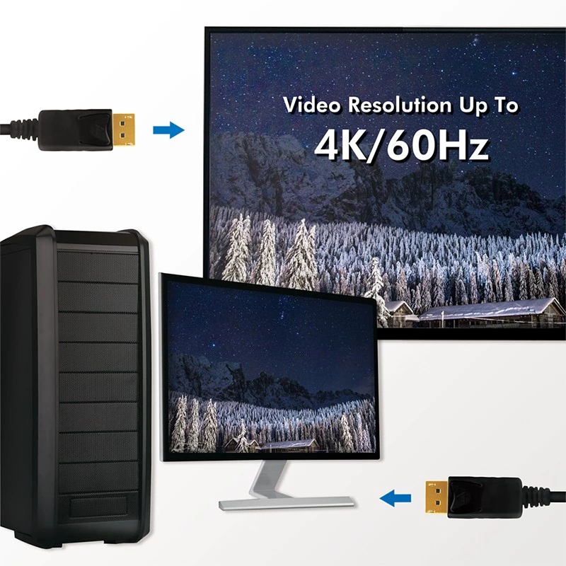 Καλώδιο LogiLink CD0103 DisplayPort DP/M σε DP/M, 4K/60Hz, CCS, μαύρο, 5m (CD0103)