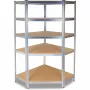 Ράφι Αποθήκευσης Εργαλείων Κήπου Top e shop Rack GC9030 — Γαλβανισμένο Ατσάλι & MDF, 900x300x1800 mm, ελεύθερο/επιτοίχιο, Χωρητικότητα 875 kg