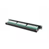 Patch panel LANBERG PPU5-1048-B 1U, 48 θύρες Cat5e, μαύρο, 445×102×44,5 mm