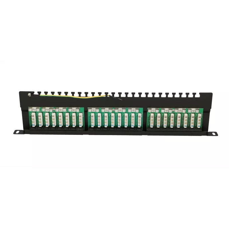 Patch Panel Extralink CAT6 UTP 0.5U 24 Θύρες