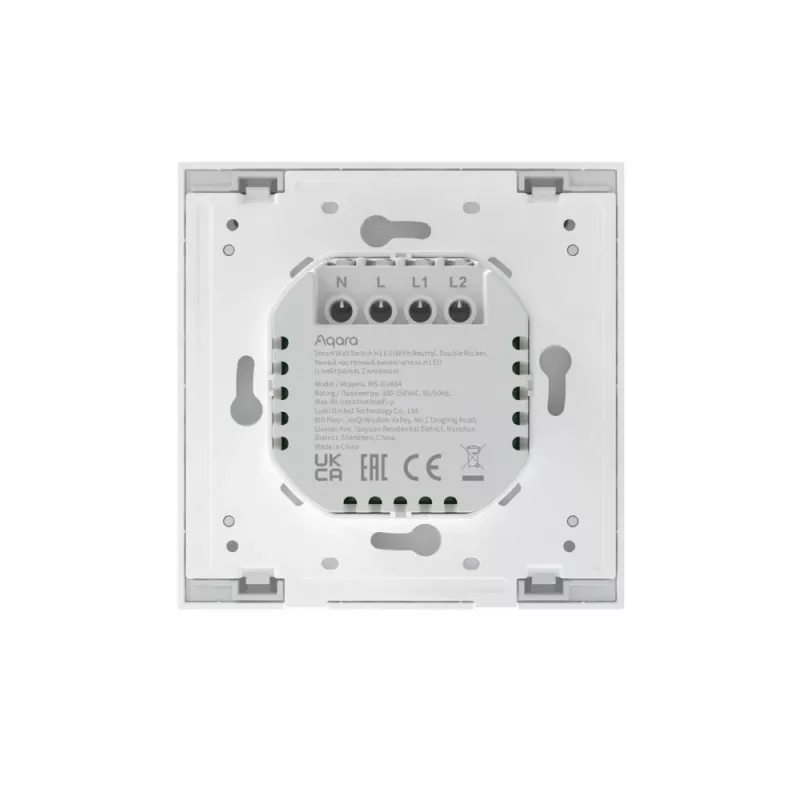AQARA Smart Home διακόπτης τοίχου H1, με ουδέτερο, διπλός διακόπτης (WS-EUK04)