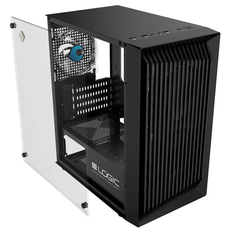 Κουτί υπολογιστή Logic Concept Atos AM-ATOS-10-0000000-0002 ATX μαύρο