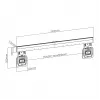Βάση SBOX PLB-1948 για οθόνες 43–100 kg, πλάκα 800×600 mm