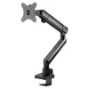 Βραχίονας οθόνης SILVERSTONE SST-ARM13 — μεμονωμένος ρυθμιζόμενου ύψους βραχίονας συμβατός με VESA, ασημί
