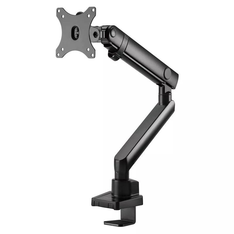 Βραχίονας οθόνης SILVERSTONE SST-ARM13 — μεμονωμένος ρυθμιζόμενου ύψους βραχίονας συμβατός με VESA, ασημί
