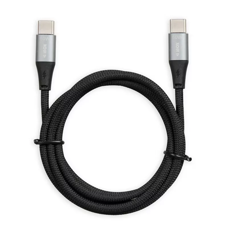 Καλώδιο USB-C iBOX IKUTC 60W 2m Μαύρο