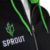 GamersWear SPROUT Basic Zip-Hoodie μέγεθος M μαύρο/πράσινο