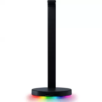 Razer Base Station V2 Chroma, Μαύρο, 2 x υποδοχές USB 3.1, 1 x υποδοχή combo 3,5 mm με ενσωματωμένο DAC, ήχος surround 7.1, Razer Chroma™ RGB, κατασκευή αλουμινίου, αντιολισθητική βάση