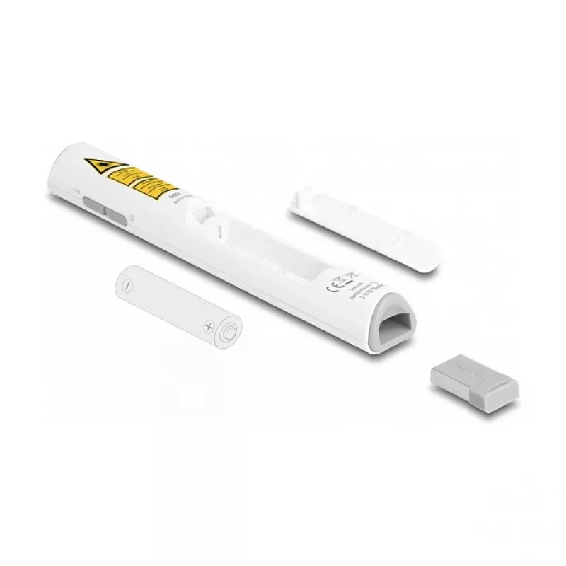 DeLOCK USB Laser Presenter, λευκό, ασύρματο, δέκτης USB-RF Nano