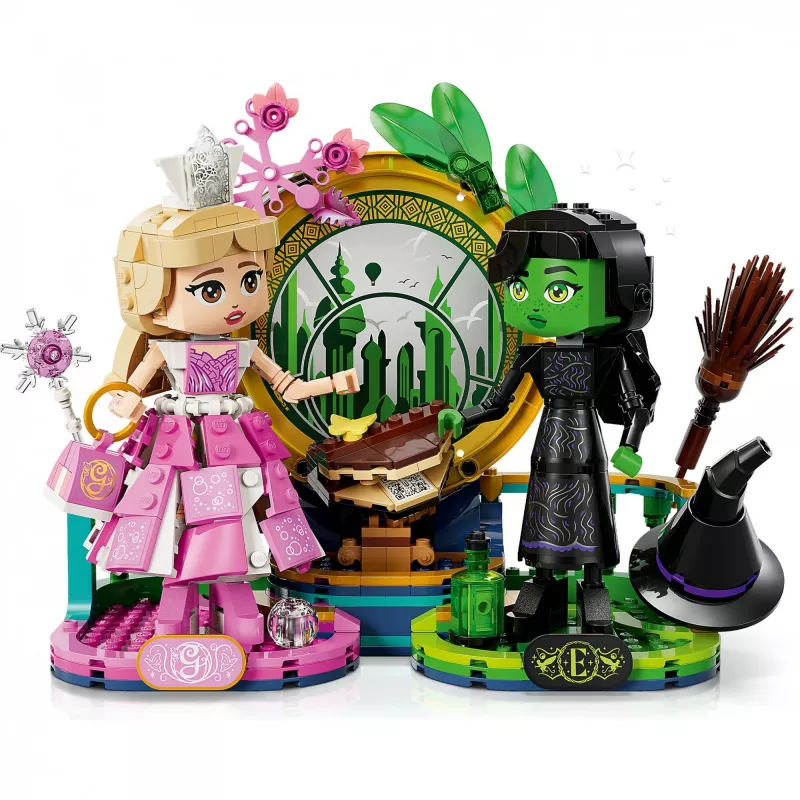 LEGO Wicked Φιγούρες Elphaba και Glinda 75682 – Σετ συλλεκτικών μίνι φιγούρων