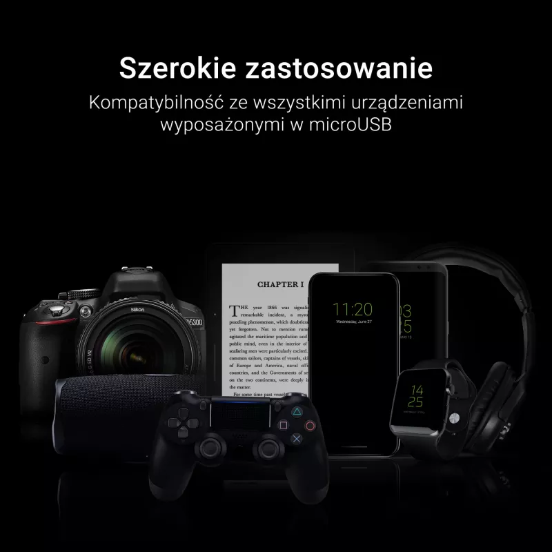 Ματ φλατ καλώδιο - USB-A σε Micro-USB