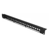 Patch panel Extralink 24-Port U/UTP (UTP) αρθρωτό, 1U, μαύρο, πλάτος 482,6 mm