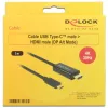Προσαρμογέας καλωδίου βίντεο DeLOCK 85260 USB Type-C HDMI 3 m μαύρο