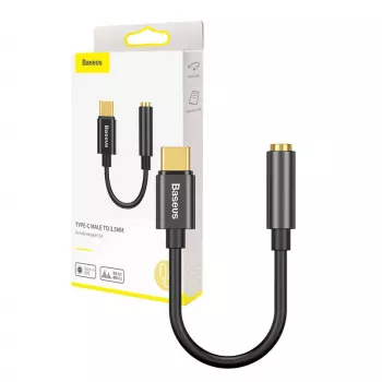 Προσαρμογέας καλωδίου Baseus CATL54-01 Type-C σε 3,5 mm, Μαύρο