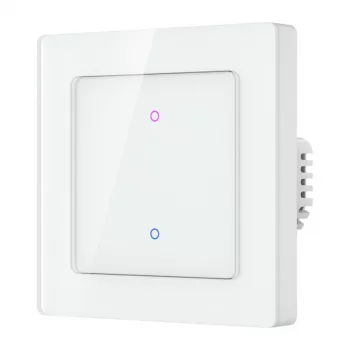 Επιτοίχιος διακόπτης φωτός αφής WiFi Avatto TS20-EU-W2 — 2 απλών, λευκό