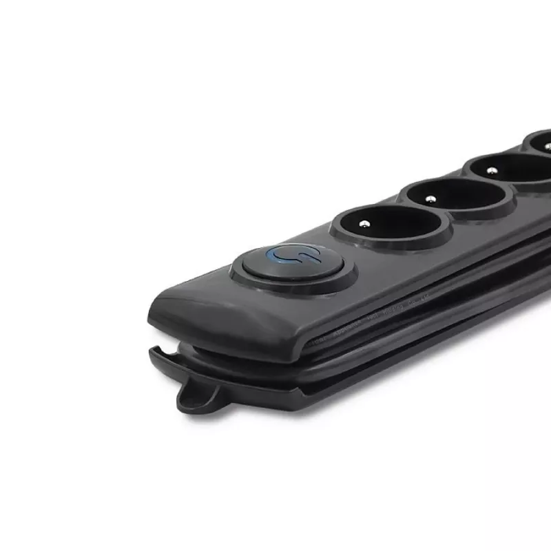 Προστασία Υπέρτασης Qoltec 50269 Μαύρο 5 πρίζες AC 230V