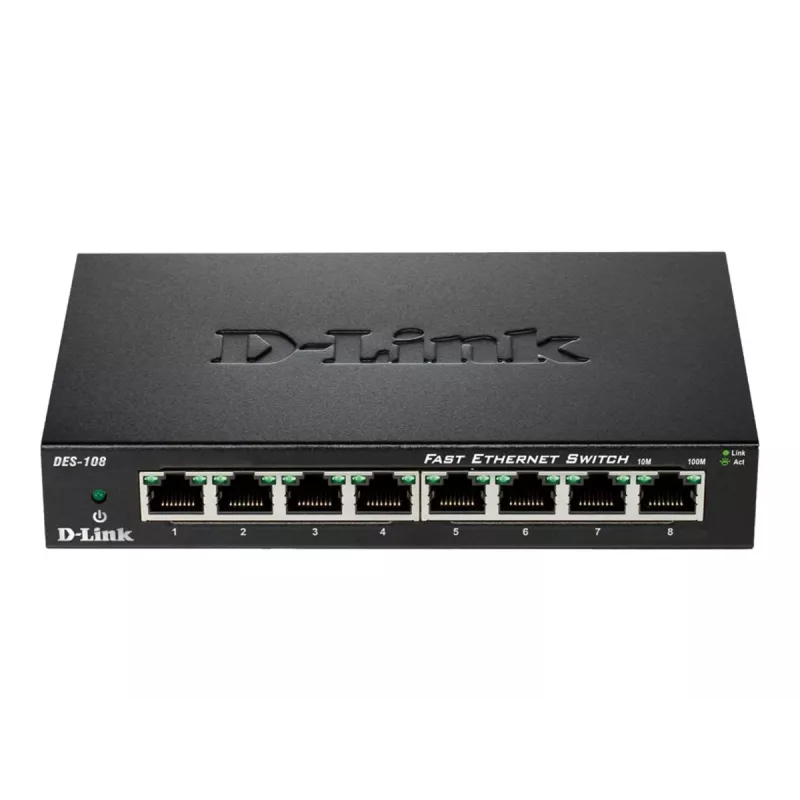 D-Link DES-108 μαύρο