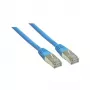 Καλώδιο δικτύου Alcasa 1m Cat6 S/FTP μπλε