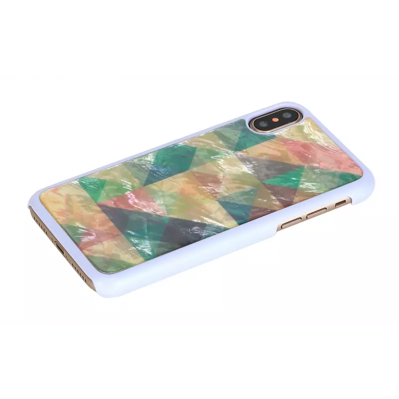 Θήκη προστασίας iKins για iPhone XS/S Mosaic λευκή