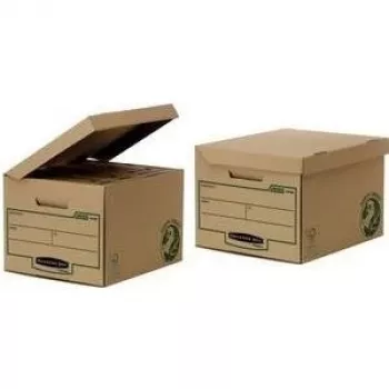 Fellowes 4472205 Κουτί αποθήκευσης Μαύρο, Καφέ Ορθογώνιο Χαρτί (4470809)