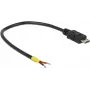 Καλώδιο USB DeLOCK 0,15 m Micro-USB B μαύρο