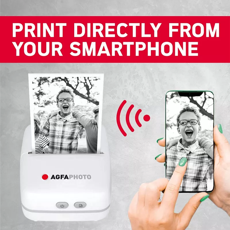 Εκτυπωτής AgfaPhoto Realpix Pocket P θερμικός λευκό