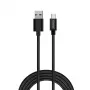 Καλώδιο USB Savio CL-129 2 m USB 2.0 USB A USB C μαύρο