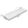 Ενσύρματο πληκτρολόγιο Hama CK-200 USB Λευκό