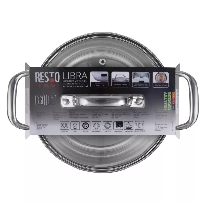 Resto Kitchenware Libra 3,6 L στρογγυλό ανοξείδωτο ατσάλι