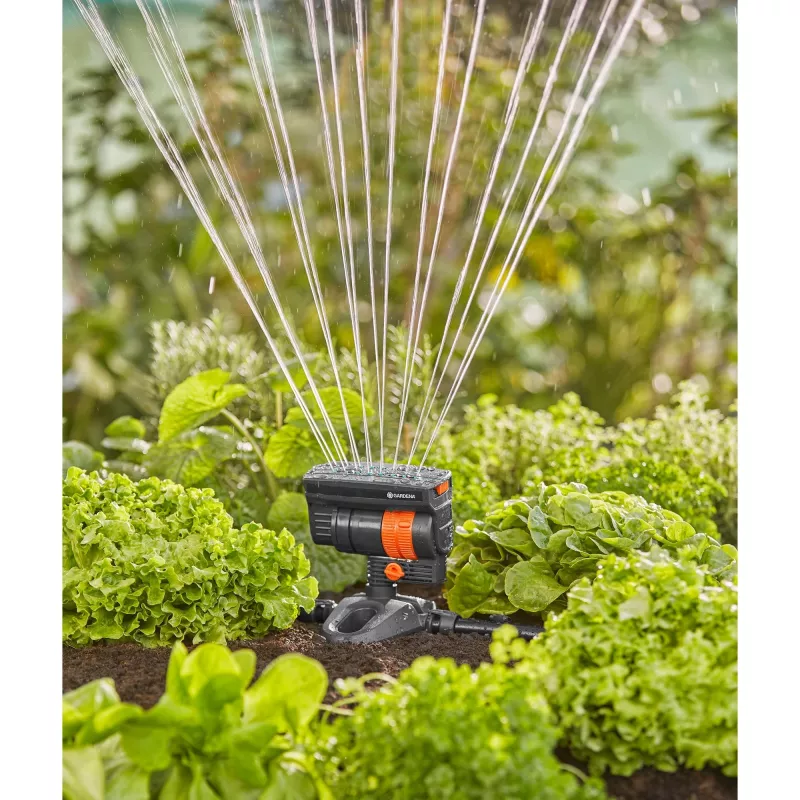 Περιστρεφόμενος εκτοξευτήρας νερού Gardena 13325-20 μαύρο 1 τεμ.