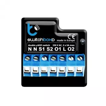 BLEBOX switchboxD - ΔΙΠΛΟΣ ΔΙΑΚΟΠΤΗΣ ΠΡΟΣΤΑΣΙΑΣ 230V