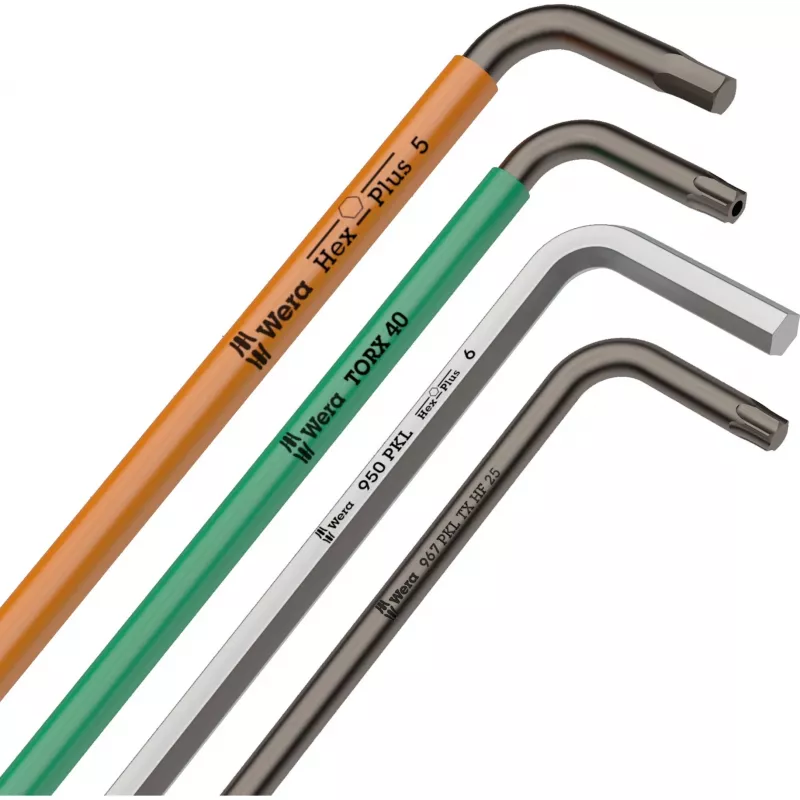 Σετ γωνιακών κλειδιών Allen Wera 950/9 Hex-Plus 1