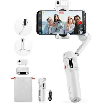 Gimbal smartphone Hohem iSteady V3 AI Kit — λευκό, μοντέλο HPG-V3 W