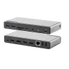 ALOGIC DV4 - Σταθμός σύνδεσης - για Laptop - USB-C / USB-A - 3 x HDMI, DP - 1GbE (DUCDV4)
