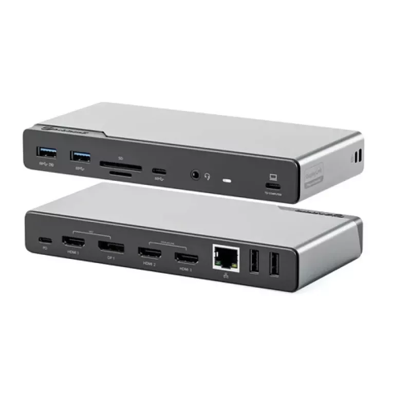 ALOGIC DV4 - Σταθμός σύνδεσης - για Laptop - USB-C / USB-A - 3 x HDMI, DP - 1GbE (DUCDV4)