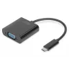 DIGITUS DA-70853 προσαρμογέας USB-C σε VGA, Full HD 1080p, μαύρο