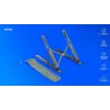 Βάση laptop Savio SAVPB-01 Ασημί